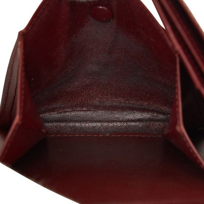 Cartier Must Line Bifold Wallet Wine Red Bordeaux Leather — view 6