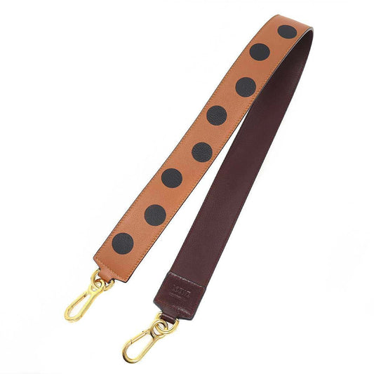 Loewe Dot Leather Shoulder Strap Brown Black