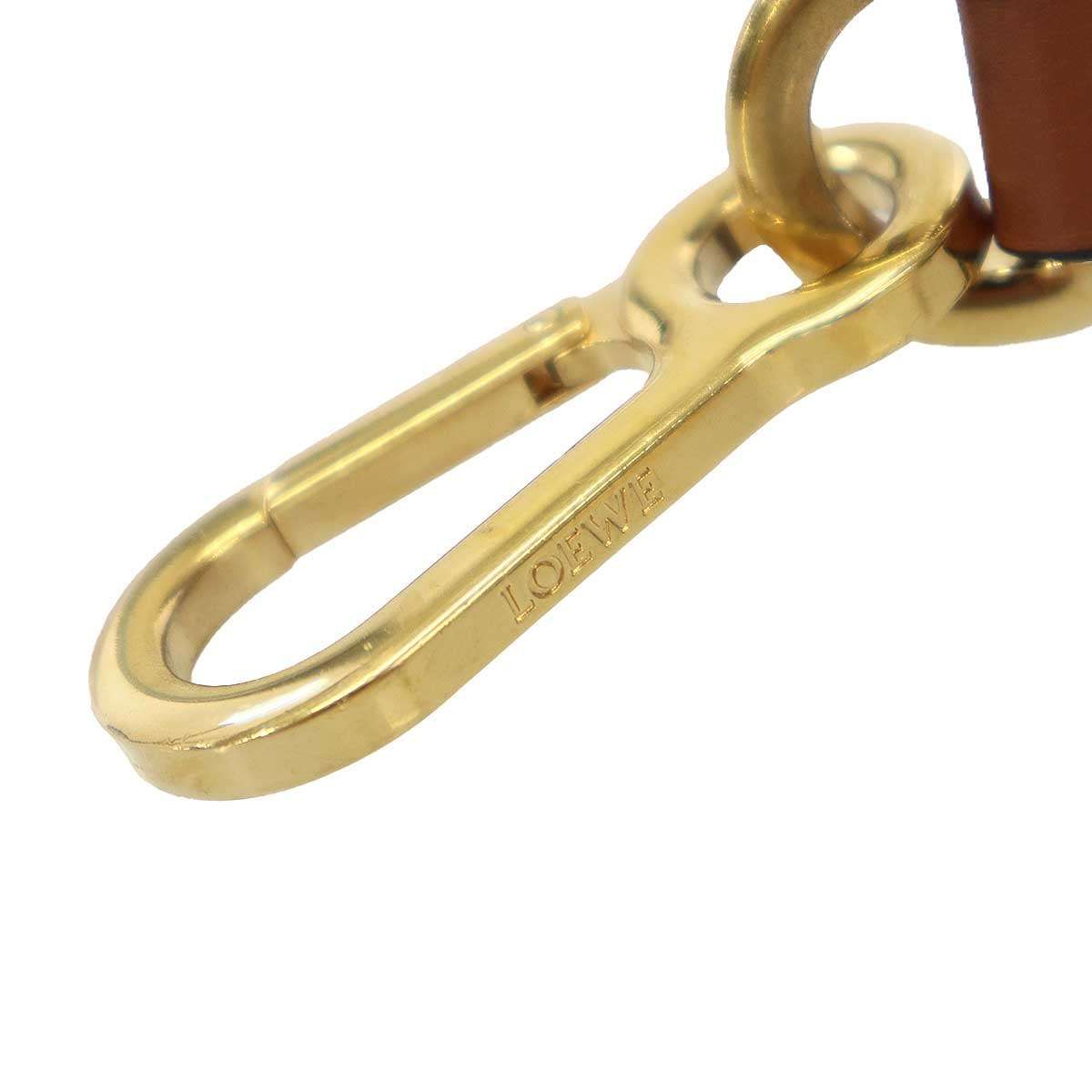 Loewe Dot Leather Shoulder Strap Brown Black — view 3