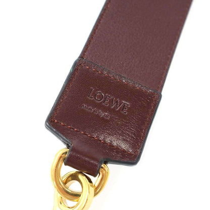 Loewe Dot Leather Shoulder Strap Brown Black — view 2
