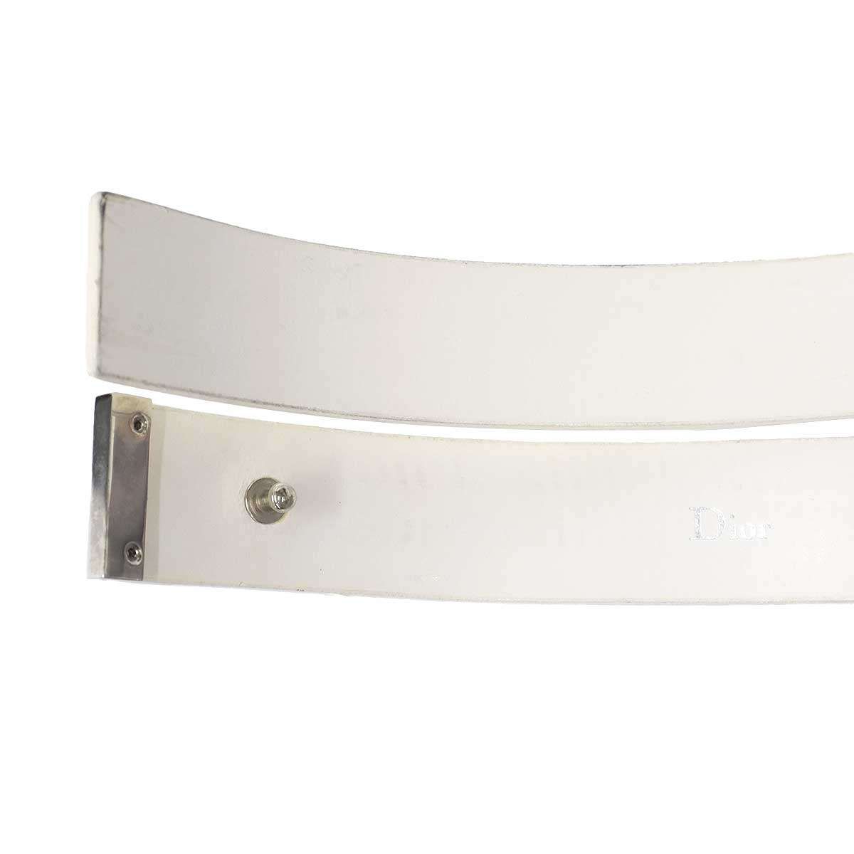 Dior Homme Leather Belt White 90 — view 3
