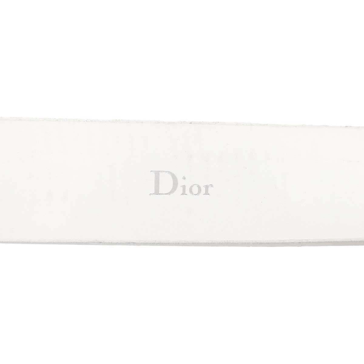 Dior Homme Leather Belt White 90 — view 4