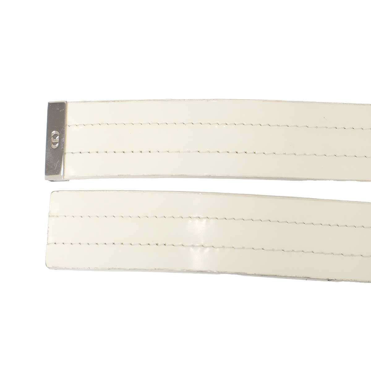 Dior Homme Leather Belt White 90 — view 2