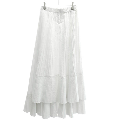 Brunello Cucinelli Pleasure Long Skirt White