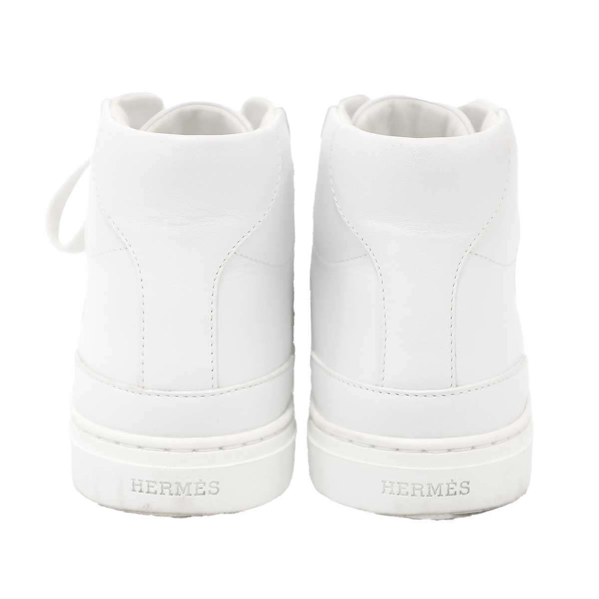 Hermes Daydream Kelly High Cut Sneakers White — view 3