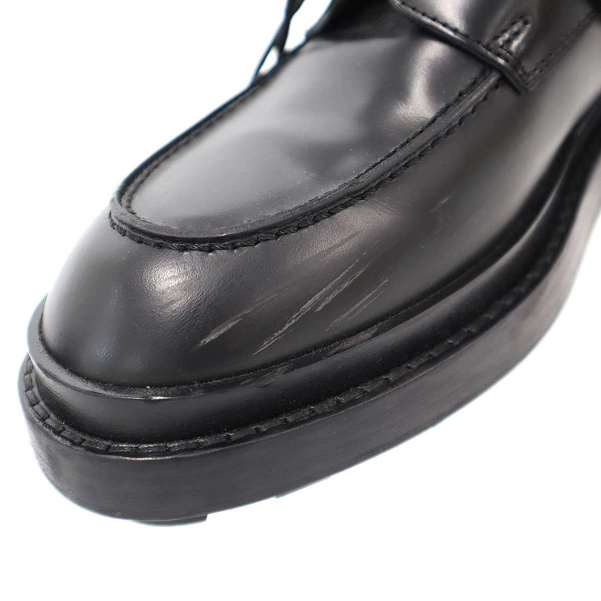 Hermes Kelly Derby Fast Leather Shoes Black — view 9