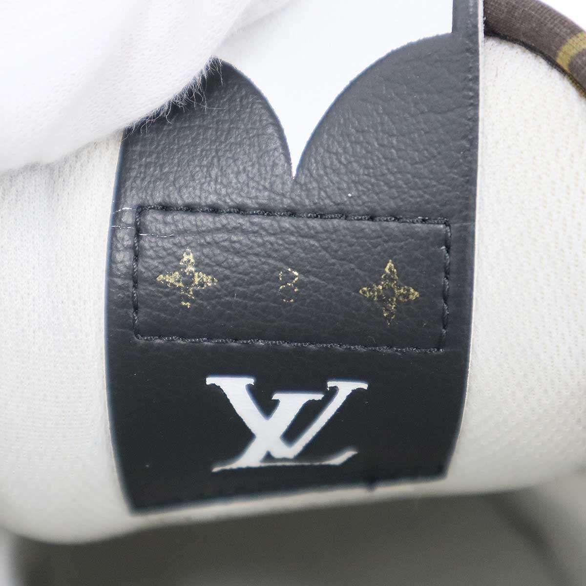 Louis Vuitton Charlie Line Low Cut Leather Sneakers White Brown — view 6