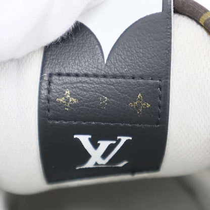 Louis Vuitton Charlie Line Low Cut Leather Sneakers White Brown — view 6