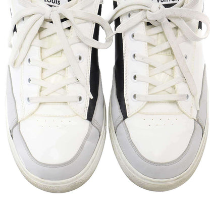 Louis Vuitton Charlie Line Low Cut Leather Sneakers White Brown — view 7