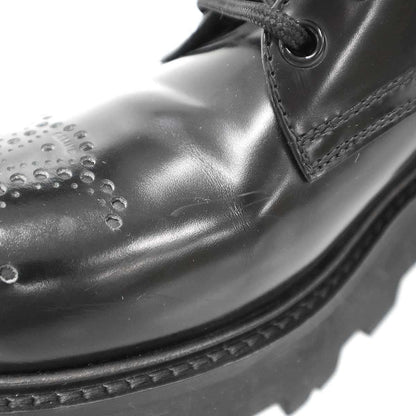 Celine Triomphe Leather Derby Shoes BE Black — view 9