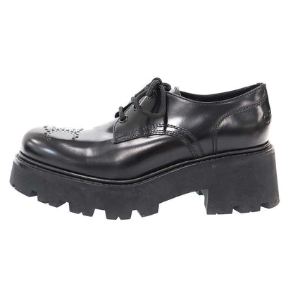 Celine Triomphe Leather Derby Shoes BE Black — view 2