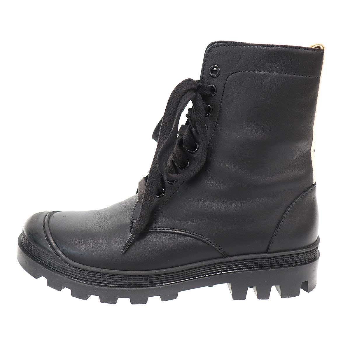 Loewe les Up Leather Boots Black — view 2