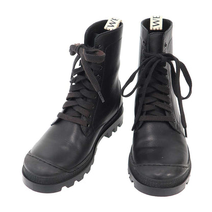 Loewe les Up Leather Boots Black