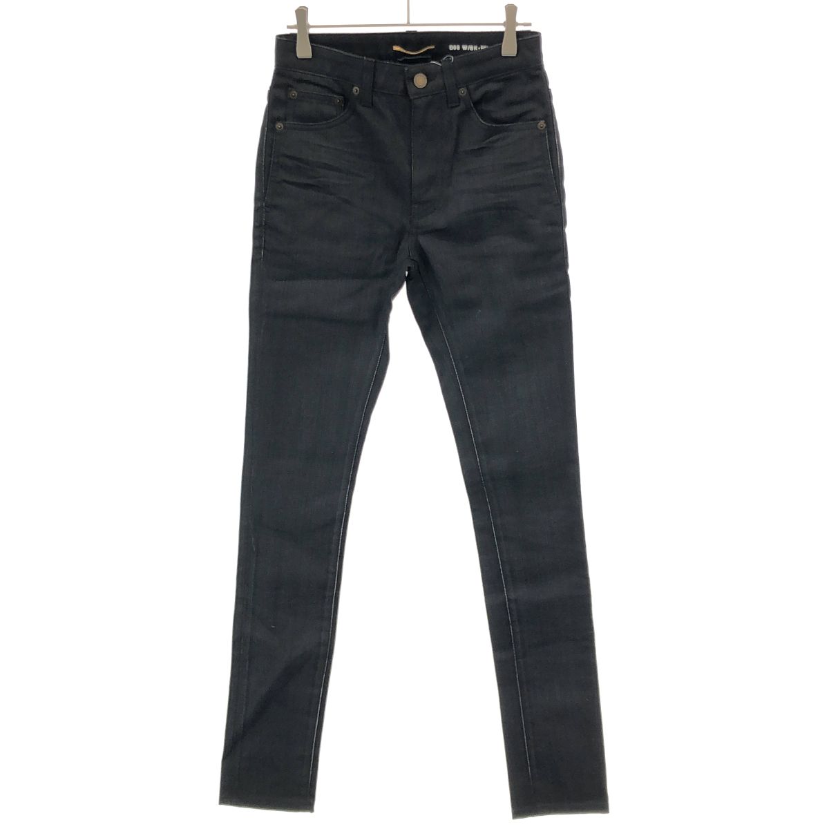 Saint Laurent Paris Sk Mw Skinny Denim Pants Black 24