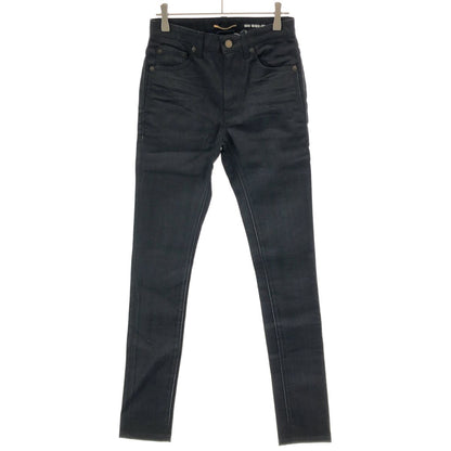 Saint Laurent Paris Sk Mw Skinny Denim Pants Black 24