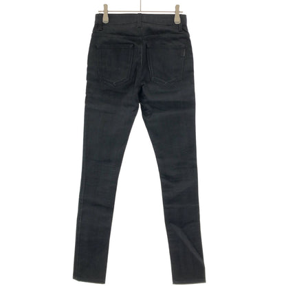 Saint Laurent Paris Sk Mw Skinny Denim Pants Black 24 — view 2