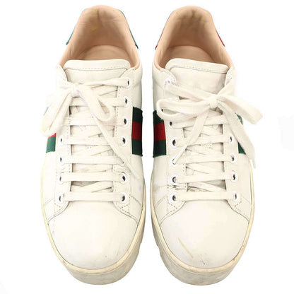 Gucci Ace Embroidery Platform Sneakers White — view 7
