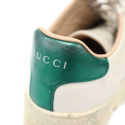 Gucci Ace Embroidery Platform Sneakers White — view 8