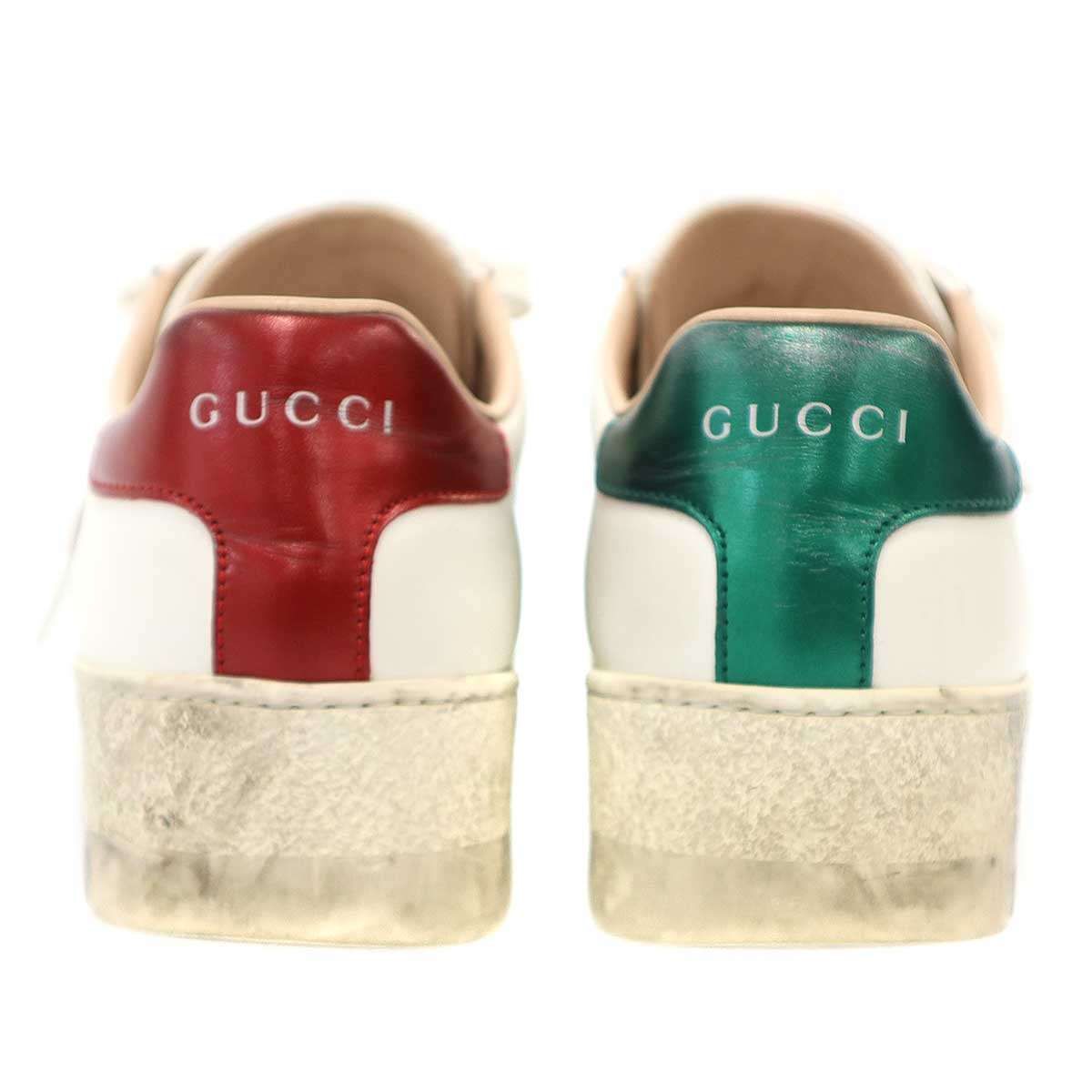 Gucci Ace Embroidery Platform Sneakers White — view 3