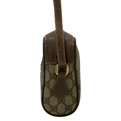 Gucci Shoulder Bag GG Plus Supreme Sherry Interlocking Dark Brown Beige Multi — view 2