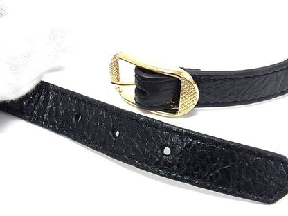 Balenciaga Bracelet Giant Black Leather 3 Row Studs Gold — view 3