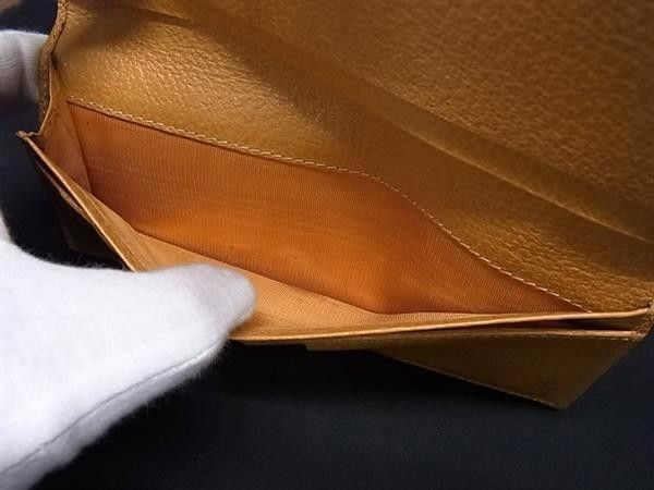 Gucci Wallet 035.0 Brown Gold Leather Bifold — view 4