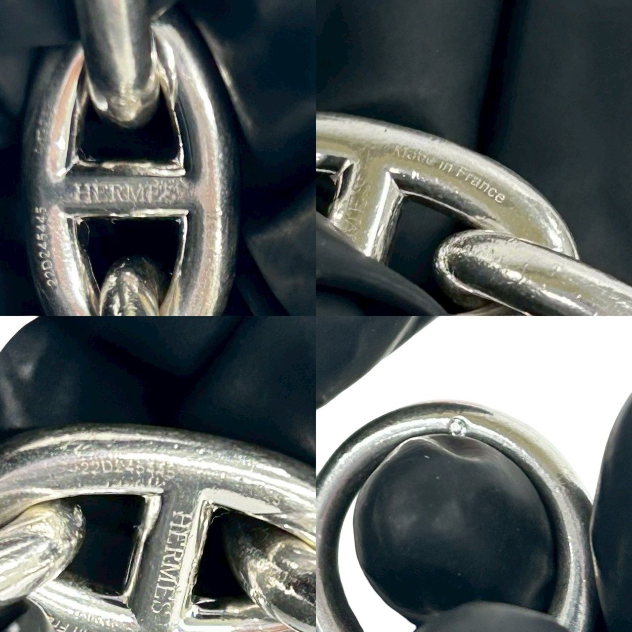 Hermes Chaine D'ancre GM Bracelet 13 Pieces 925 Bangle Silver — view 3