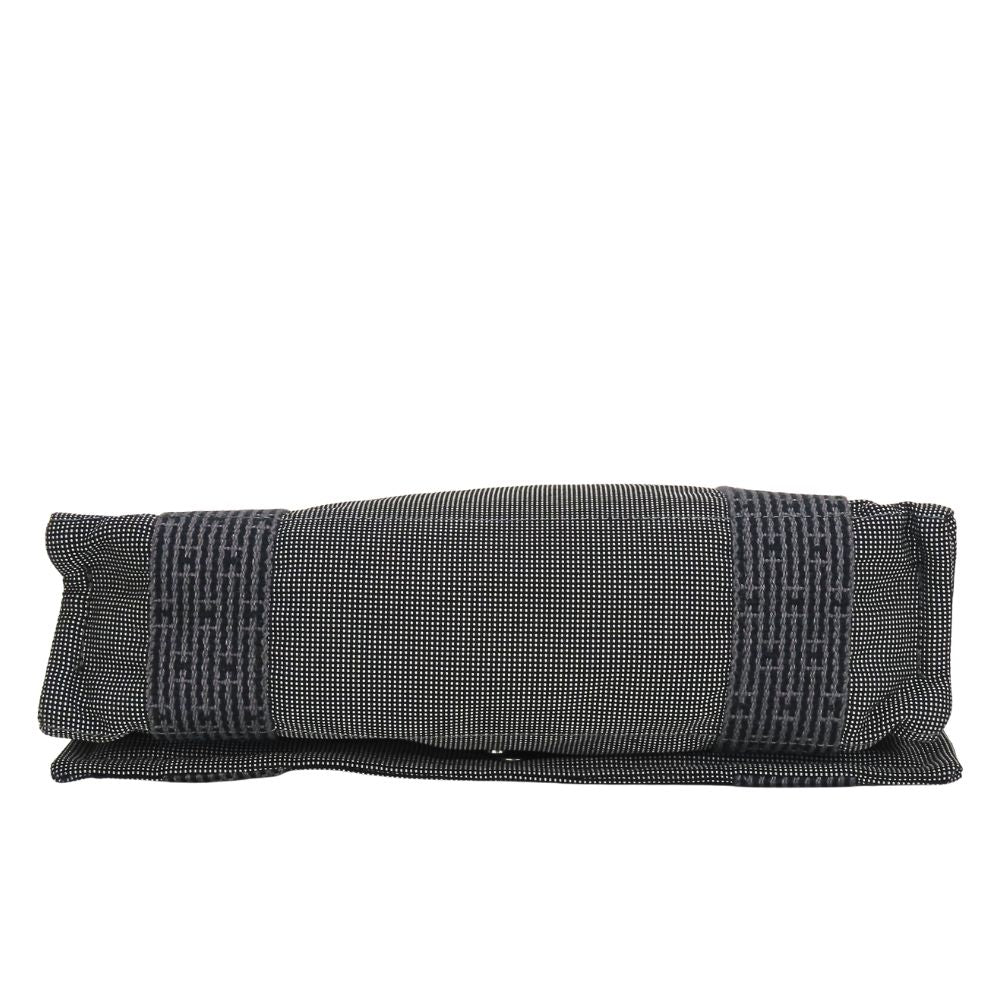 Hermes Shoulder Bag Bazas PM Her Line Cotton Canvas Gray Crossbody Daily — view 4