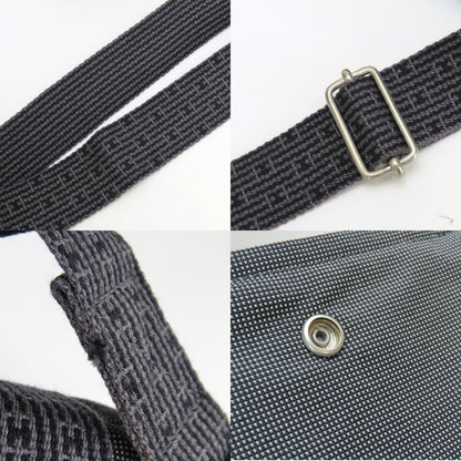 Hermes Shoulder Bag Bazas PM Her Line Cotton Canvas Gray Crossbody Daily — view 7