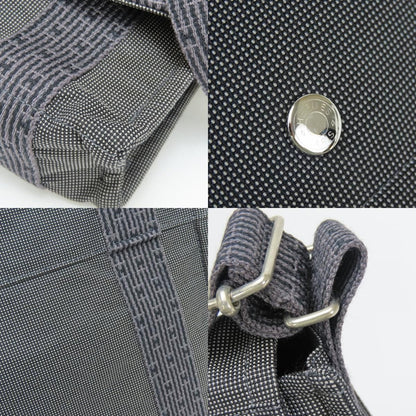 Hermes Shoulder Bag Bazas PM Her Line Cotton Canvas Gray Crossbody Daily — view 6