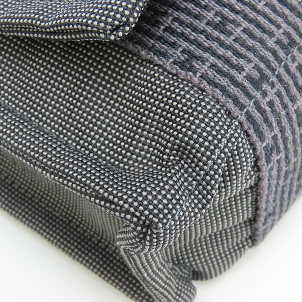 Hermes Shoulder Bag Bazas PM Her Line Cotton Canvas Gray Crossbody Daily — view 5