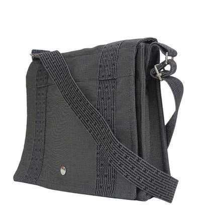 Hermes Shoulder Bag Bazas PM Her Line Cotton Canvas Gray Crossbody Daily — view 2