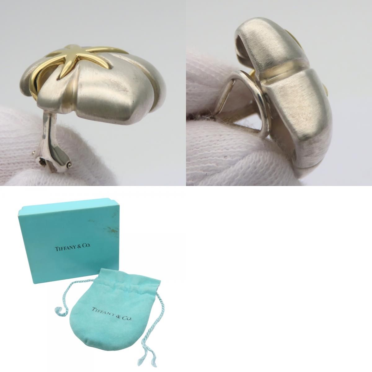 Tiffany & Co Earrings Mape Roulis 925 Sterling Silver 18k Yellow Gold Combinatio — view 9