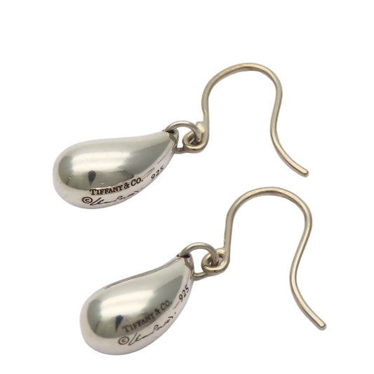 Tiffany & Co Earrings Teardrop 925 Sterling Silver Elsa Peretti Simple