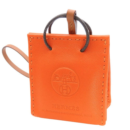Hermes Bag Charm Sac Orange Agneau Milo