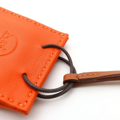Hermes Bag Charm Sac Orange Agneau Milo — view 5