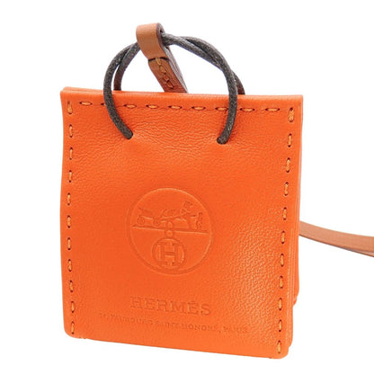 Hermes Bag Charm Sac Orange Agneau Milo — view 2