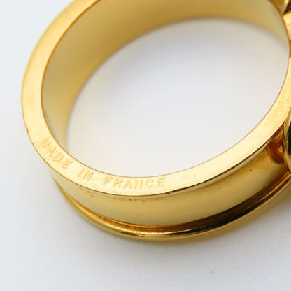 Hermes Scarf Ring Ceinture Belt Motif Metal Gold Plated — view 4