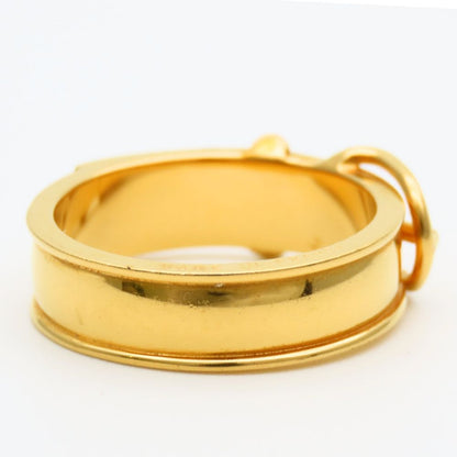 Hermes Scarf Ring Ceinture Belt Motif Metal Gold Plated — view 2