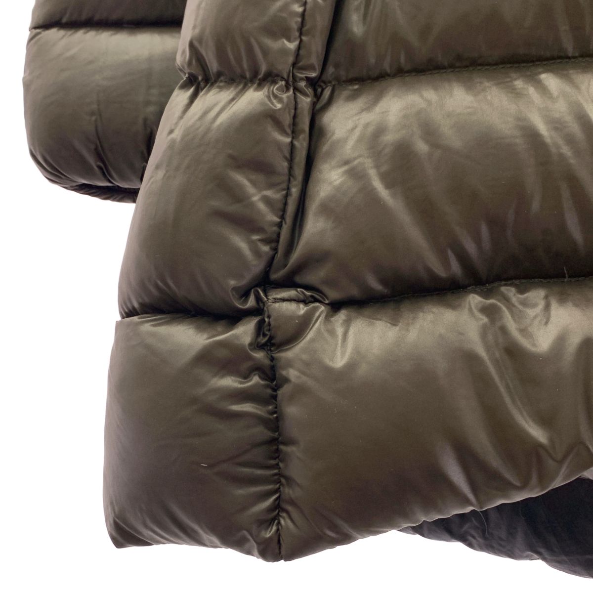 Moncler Suyen Giubbotto Midi Down Jacket 4 Khaki — view 3