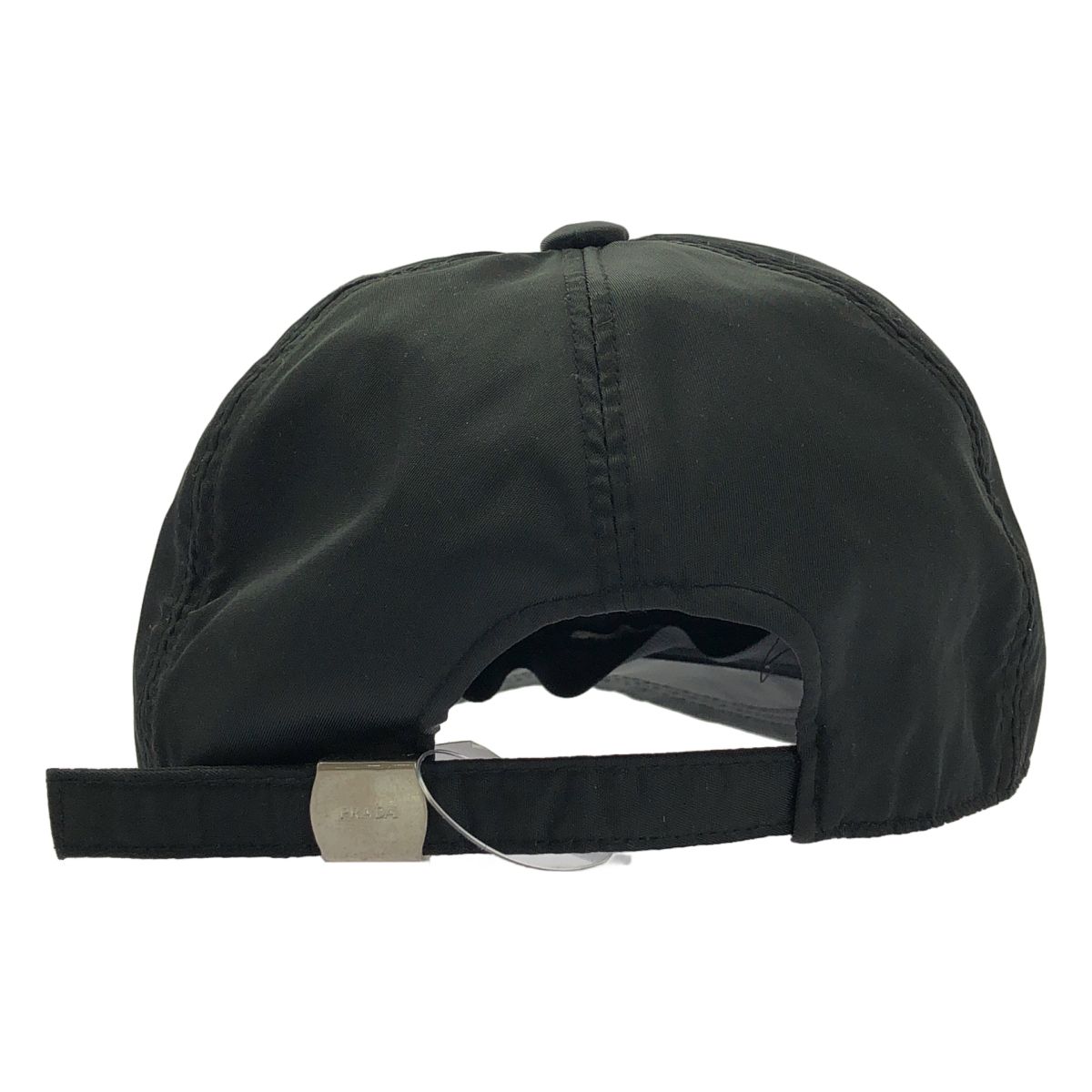 Prada Nylon Logo Embroidery Cap Black — view 5