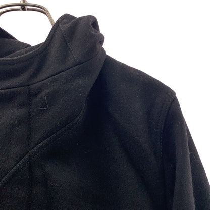 Dior Homme Wool Fly Front Logo Zip Coat Hoodie Fully Lined 46 Black — view 2