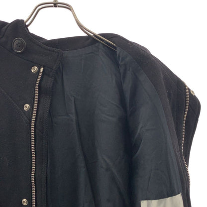 Dior Homme Wool Fly Front Logo Zip Coat Hoodie Fully Lined 46 Black — view 4