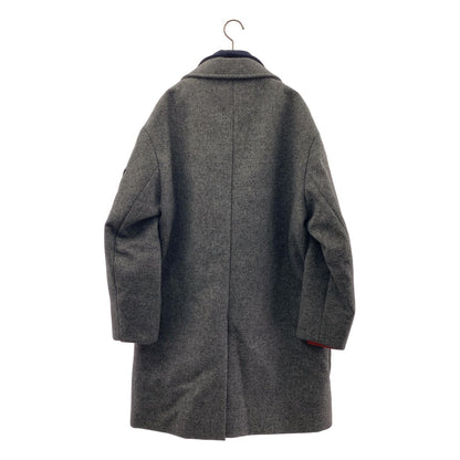 Moncler Max Giubbotto Stand Collar Docking Down Jacket Che Star Coat 2 Gray Navy — view 5