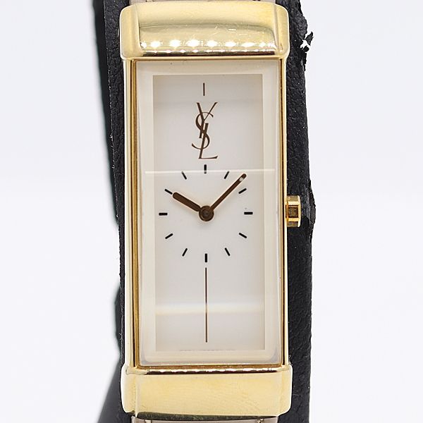 Saint Laurent Yves Quartz White Dial Watch