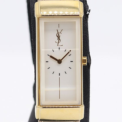 Saint Laurent Yves Quartz White Dial Watch