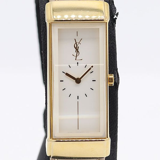 Saint Laurent Yves Quartz White Dial Watch