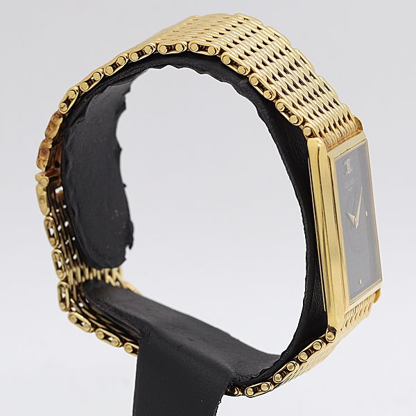 Celine Quartz Black Dial Triomphe Pattern Watch — view 2