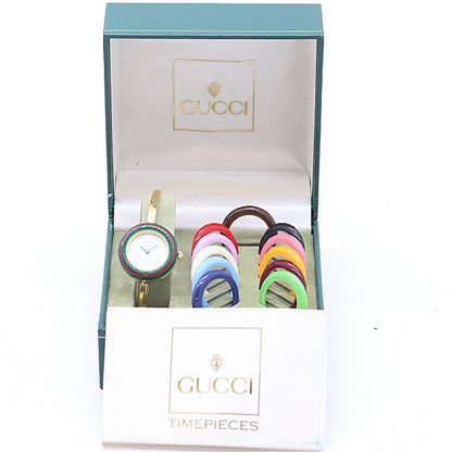 Gucci Change Bezel 11 12.2 Quartz White Dial Watch