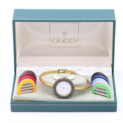 Gucci Change Bezel Quartz White Dial Watch
